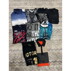 Lot Of 9 Sean John Y2K Shirts 1 XL, 1 XXXL and 7 XXL(PLEASE READ DESCRIPTION)